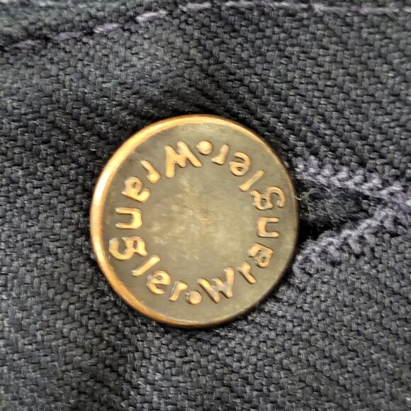 Vintage 80s Wrangler Polyester Pants 36x28 Black - Picture 5 of 16